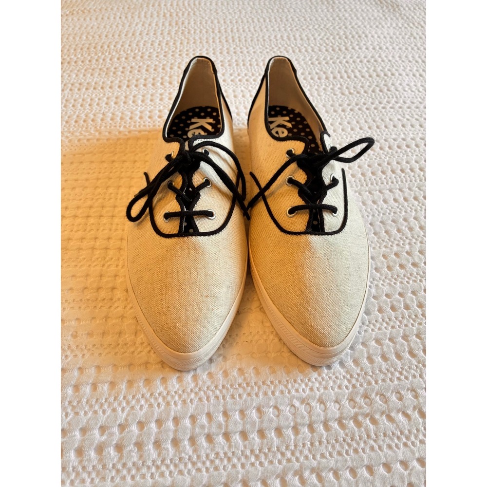 Keds Sneakers Champion Point Low Wave Canvas Lace-Up Tan  Pointed Casual Flat 9M - Picture 7 of 12